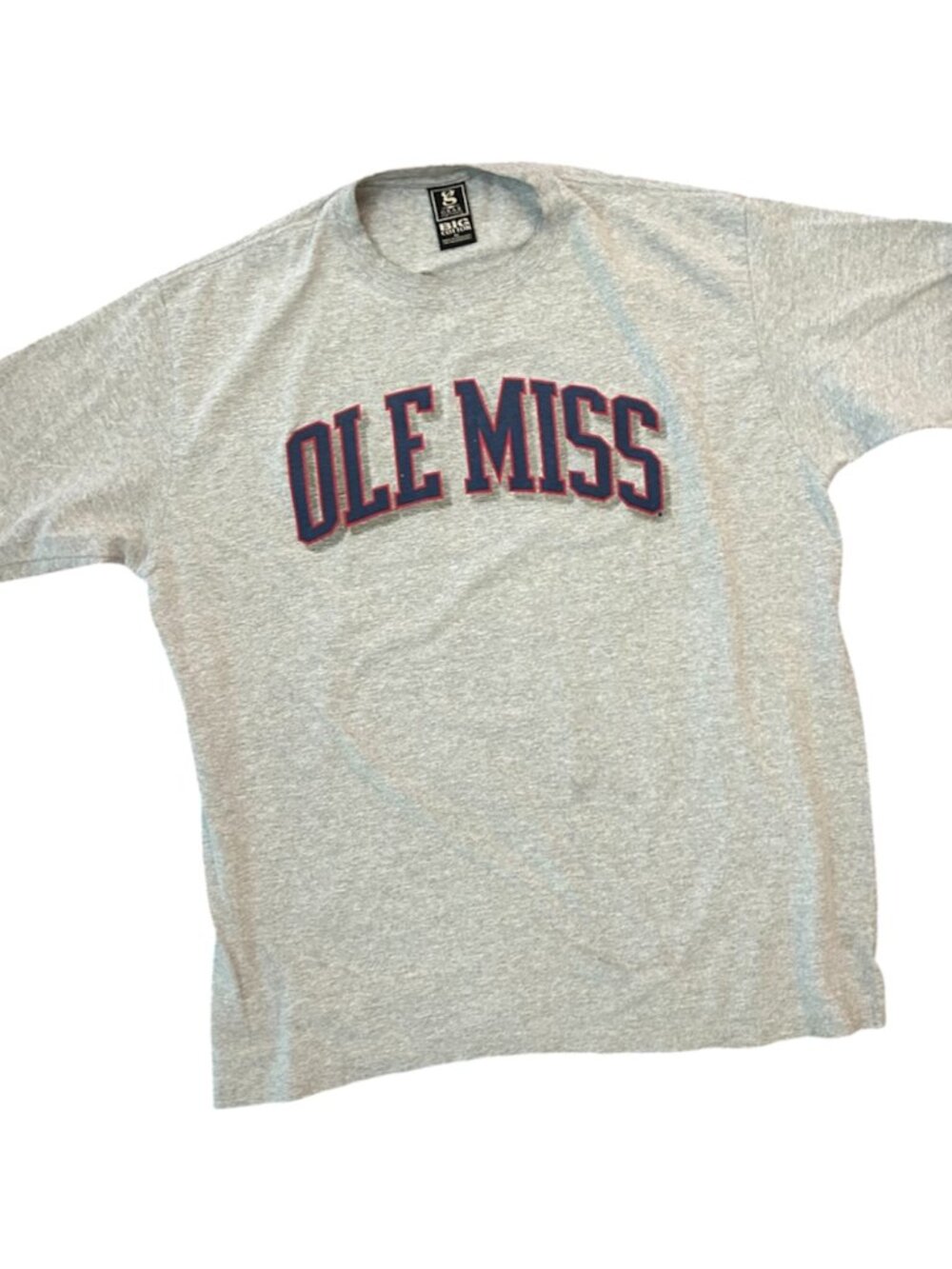 Vintage Ole Miss Rebels T-shirt 90s Y2K Size XL Big Cotton Gear For Sports